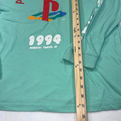 PlayStation 1994 Long Sleeve Shirt Men’s Large Green Sony Graphic Tee