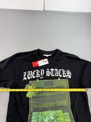 Headgear Classics Men’s T-Shirt Lucky Slacks Graphic Print Size Medium Tee NEW