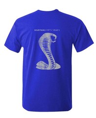 Cobra Mustang 50 Years FORD Cotton Unisex T-shirt