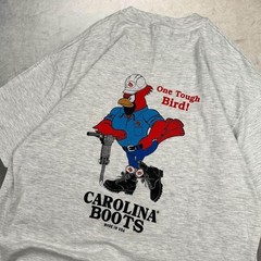 Vintage Carolina Boots Tough Bird Made in USA 90s Pocket T Shirt XL