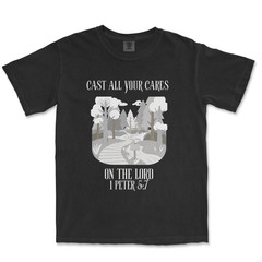 Cast All Your Cares Shirt Graphic Christian Shirts for Men Bible Verse T Shirt