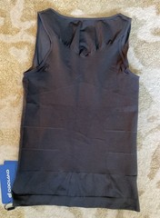 ODOLAND Men’s Body Shaper Slimming Tummy Vest Compression Shirt Tank Gray XXL