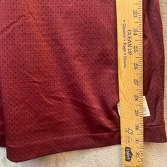 Vintage Maroon Mesh Football Jersey Brown 68 Burgundy Gold Mens Size L USA Made