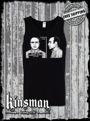 Al Capone 1939 Mug Shot Tank Top T-Shirt Old School Gangster Mafia Mob