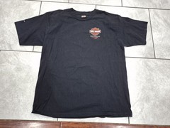 Men’s Harley Davidson T-Shirt 2XL 2 Sided Dubai UAE Rare Preowned
