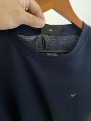 Set Of 5 Emporio Armani Men’s Beige Black And Navy Blue T-Shirts Pit 24 L 30