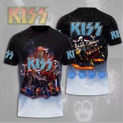 Hot Kissmas Band Christmas 3D T-shirt All Size_S to 5XL K167