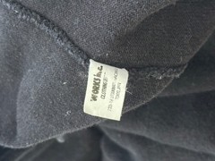 Iron Heart Heavy Weight Knit Wear Black T-Shirt – Made in Japan Size Large