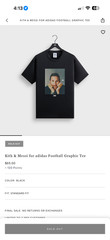 Kith & Messi For Adidas Football Graphic Tee Black XL – IN HAND