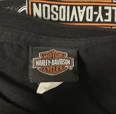 Vintage Harley-Davidson Flame Long Sleeve Pocket TShirt Mens 2XL Belfast Ireland