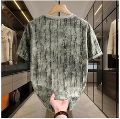 Men Luxury Fashion Trend Butterfly Ripped Hole Casual Summer Streetwear T-Shirt
