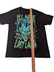 The Joker DC Comics Last Laugh T Shirt Colorful Sz Medium Batman Grin Halloween