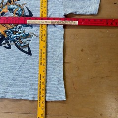 Y2K Rare JNCO Style Double SIded Dragon T-Shirt Size Medium Stained
