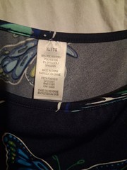 Hollister Men’s M White Cotton Knit Crew Neck Double-Sided Flower Graphic Tee