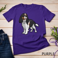 Cute Tri-Color Cavalier King Charles Spaniel Premium Unisex T-shirt