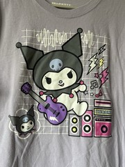 Hello Kitty Kuromi Graphic Print Purple Tee L
