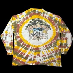 Vintage 90s KCBX Radio Live Oak Music Festival Tie Dye Long Sleeve Double Sided