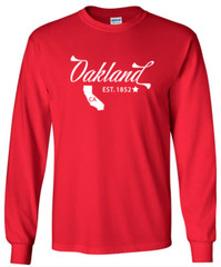 Oakland California State T-Shirt Graphic Tee Unisex Apparel Custom Text 