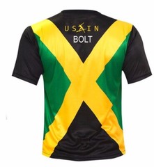 Men’s Usain Bolt Rio Jersey – Jamaica Flag – T-Shirt for Sports