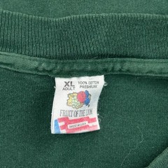 Humorous Slogan Fruit Of The Loom Single Stitch T-Shirt – XL Green Cotton