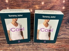 NEW Men’s Tommy John Cool Cotton Deep V-Neck Stay-Tucked Undershirt Size XXL
