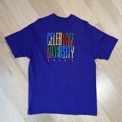 Vintage Celebrate Diversity Tee Purple T-Shirt Short Sleeve Size Large