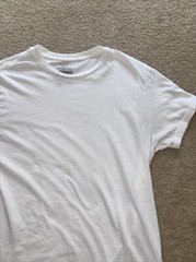 White Mens Shirt – Alfani 100% Cotton T-Shirt – White – Large