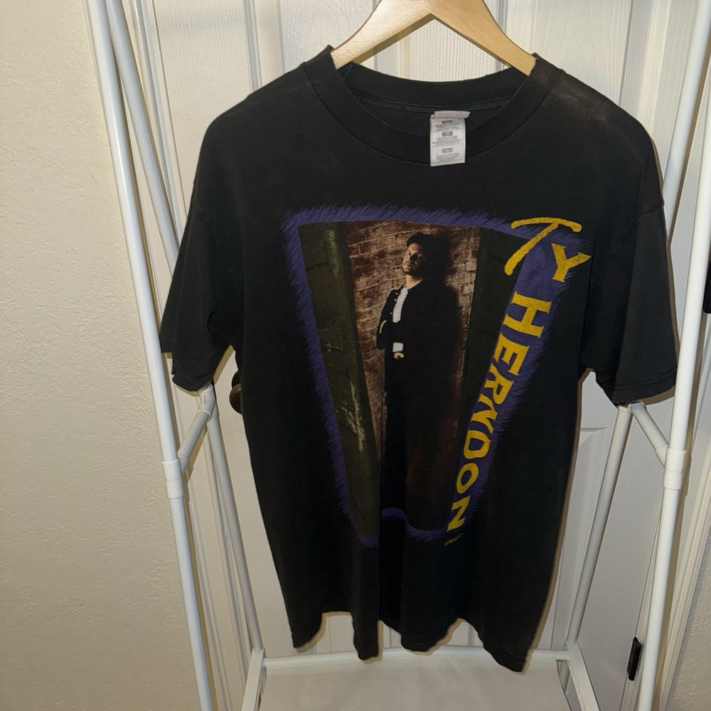Vintage Ty Herndon On Tour 1998 Black T-Shirt Mens XL Country Music Band Tee 90s