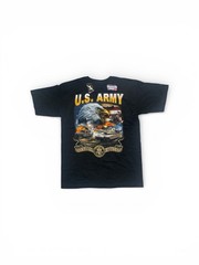 BAISIDE US Army T-shirt Military Eagle Defending Freedom United States Battle