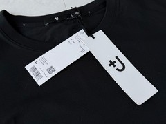 Jil Sander +J x Uniqlo Supima Cotton T-Shirt Mens L Black NWT