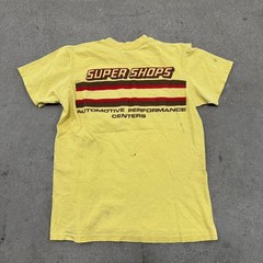 VTG 80s Paint Splatter Hi Cru Stedman T Shirt Mens M Super Shops Automotive Thin