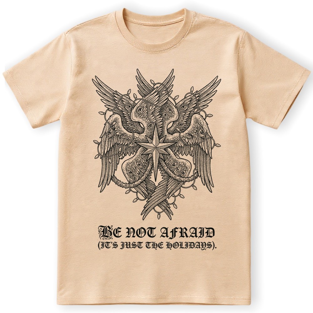 Be Not Afraid T-Shirt Seraphim Angel Biblically Christmas Horror Sweatshirt