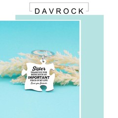 Important Piece Keychain Thank You Gift for Grandma Grandpa Sister