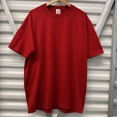 Vintage Jerzees Blank Red T Shirt 80s 90s Nos 50/50 Blend Solid USA Made Gym