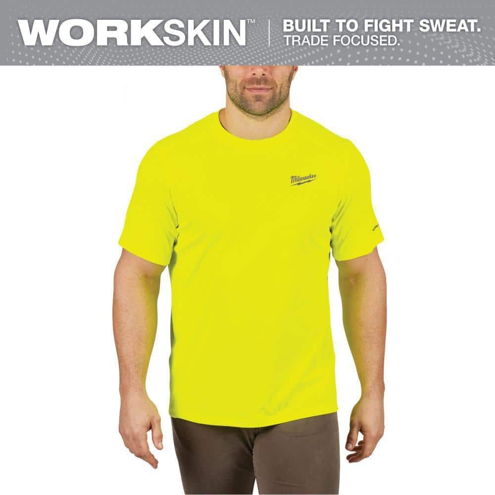 Milwaukee Gen II Men’s Medium Hi-Vis Lightweight Performance T-Shirt