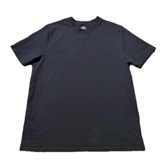 Common People Textured Waffle Shirt Mens Large Black Short Sleeve Tshirt Minimal
