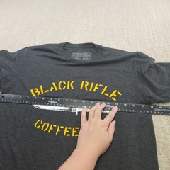 Black Rifle Coffee Company Shirt Men Medium Stretch Quick Dry Military USA Gray