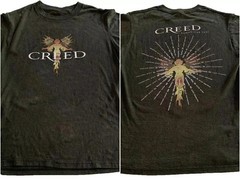 Rare Creed Band 1999 Human Clay Tour 2 Side Black Shirt S to 5XL EM192