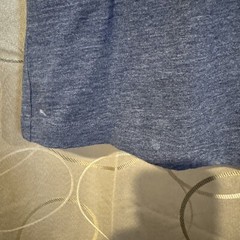Lucky Brand Mens Large T Shirt Blue Graphic Tee Clover Try Lucky Jeans Distress