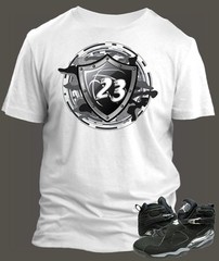 Mens 23 Graphic Big Tall SM Pro Club Shaka Tee Shirt To Match J8 Retro Chrome T