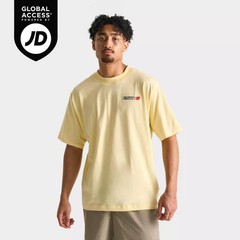 New Balance Athletics Flying NB Logo Mens T-Shirt Yellow Medium NWT