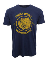 INDIAN DUNES MOTOCROSS PARK T SHIRT NAVY GRAPHIC TEE