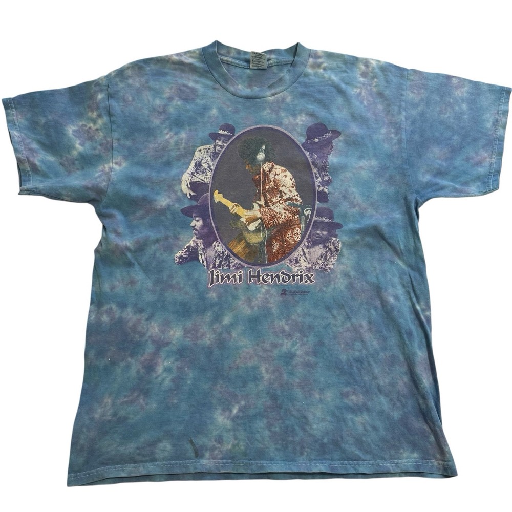 Vintage 90’s Jimi Hendrix Gypsy Eyes Delta Tag Tie Dye T-Shirt 1998 Size XL