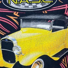 N.A.S.C. “Street Rod Nationals” Hot Rod Racing Tourist Black T-Shirt Medium