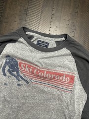Mens Abercrombie And Fitch Long Sleeve Shirt Aspen Colorado Medium Oversized A&F