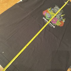 Primitive T-Shirt Men’s 2XXL Reflective Putbull In Flowers Black Short Sleeve-T