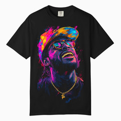 Urban Neon Street Art Graphic Tee, Comfort Colors T Shirt, Unisex Streetwear Tee