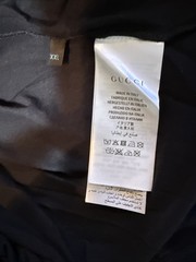 New Authentic Gucci Signature Logo Black T-Shirt Size XXL