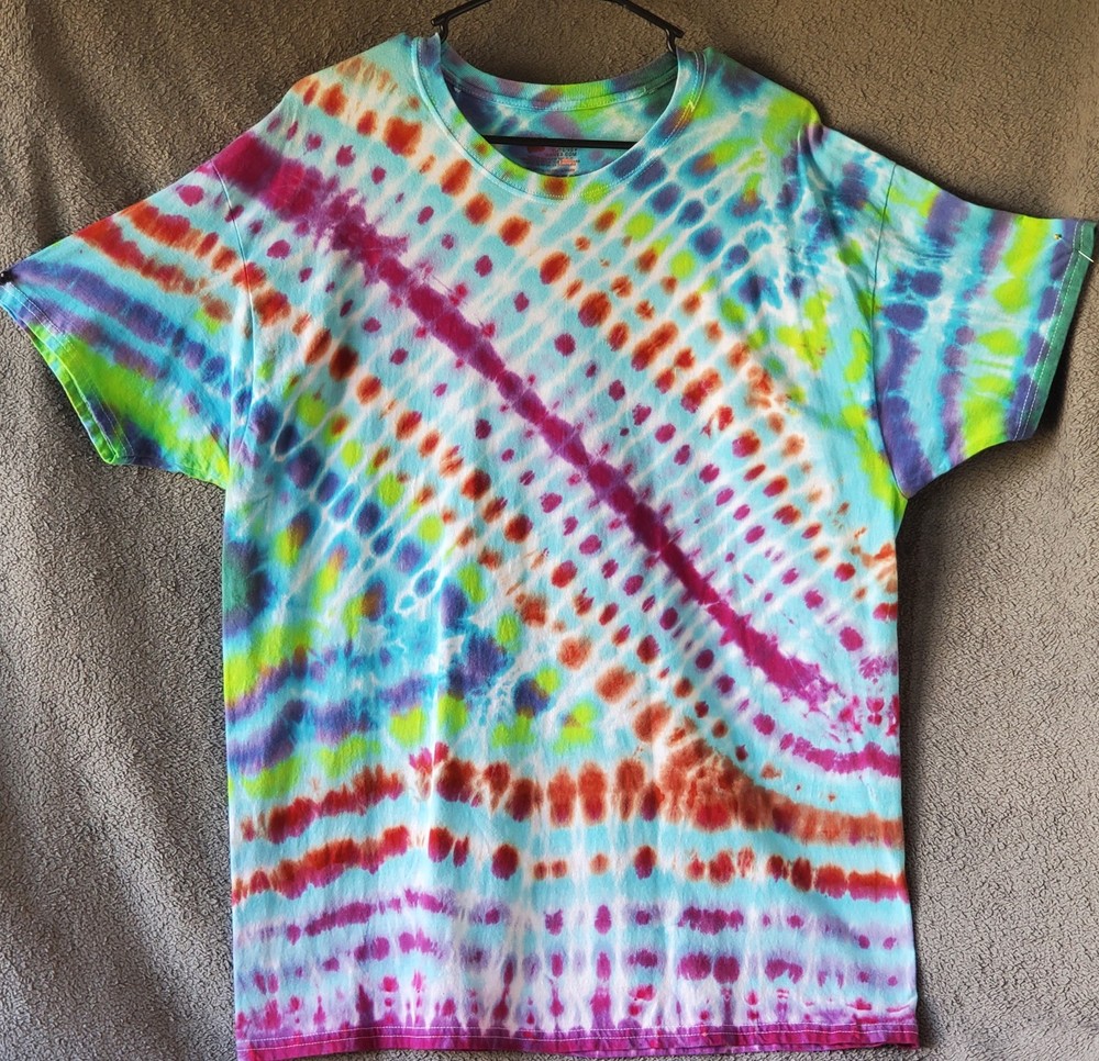 HANES SIZE X-LARGE 100% Cotton Tye Dyed Shirt Pre-washed WON’T FADE VERY SOFT