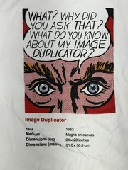 Uniqlo UT x Roy Lichtenstein Image Duplicator Graphic T Shirt White M